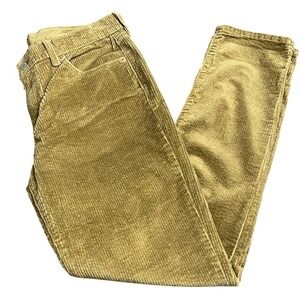 Levi's Corduroy Pants Straight‎ Leg Casual Everyday Style Olive Size 29 X 30